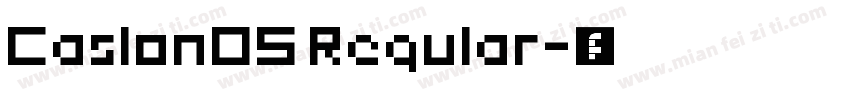 CaslonOS Regular字体转换